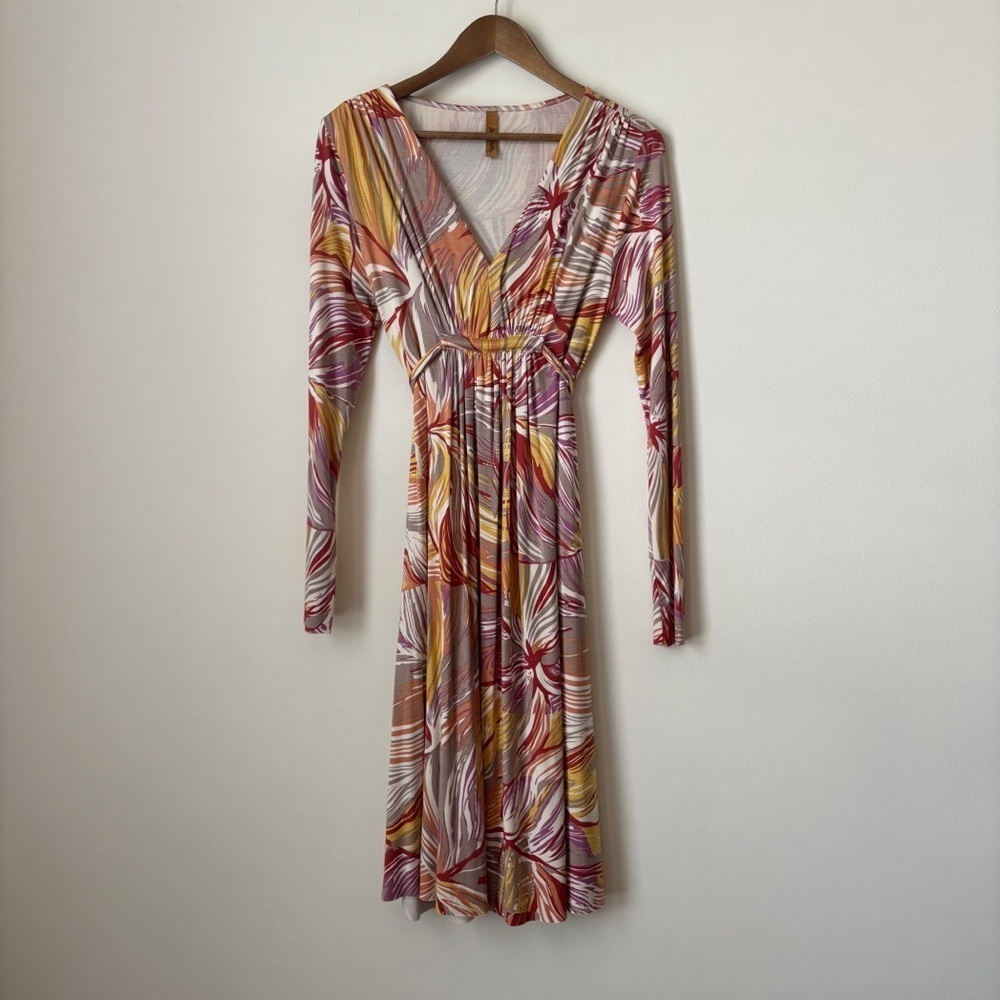 Rachel Pally Magnolia Print Caftan Maxi Dress Medium Resortwear